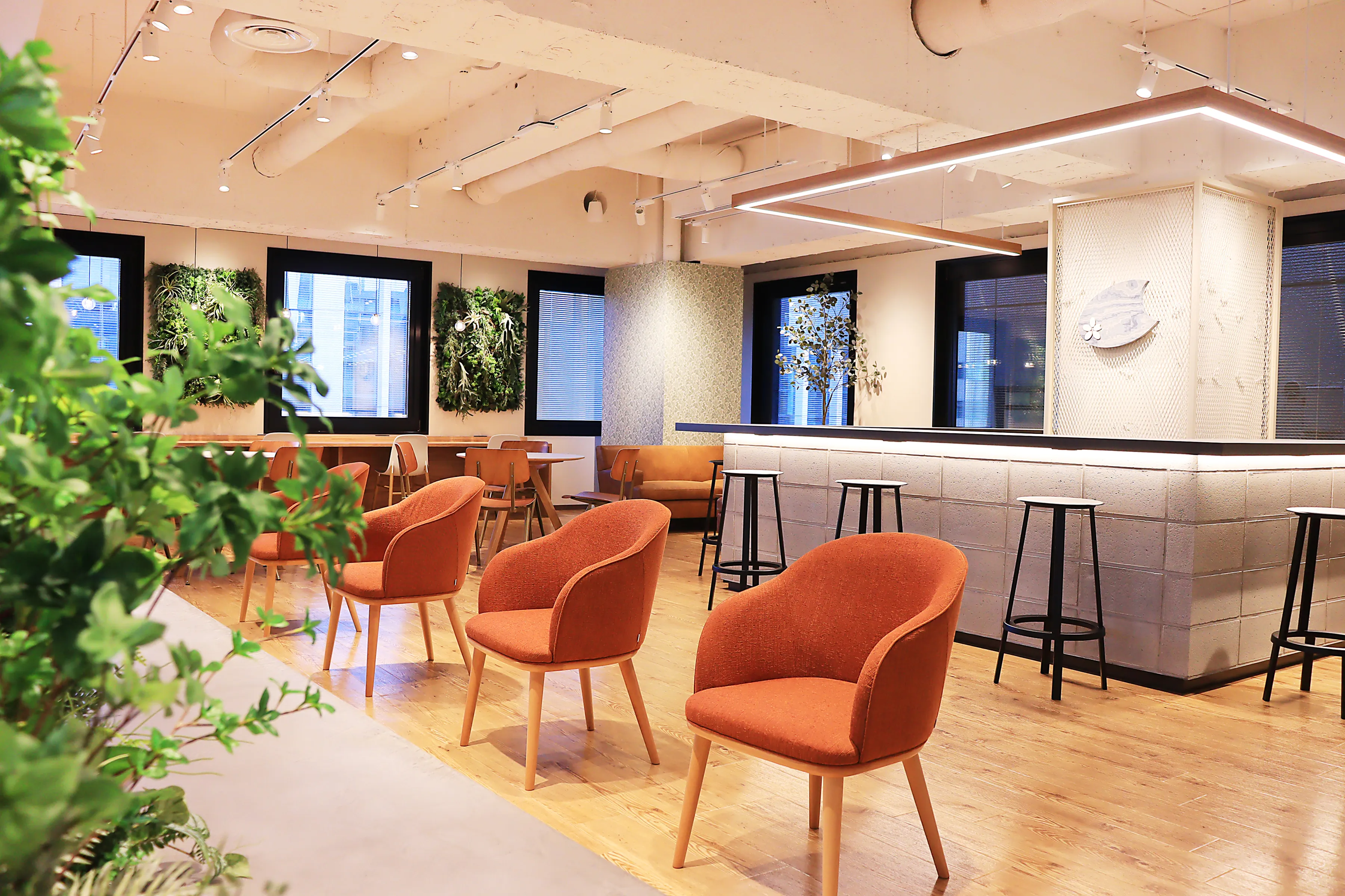 カフェスペースの写真